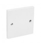 3" X 3" 1G BLANK PLATE (WHITE) [WIREMAN]